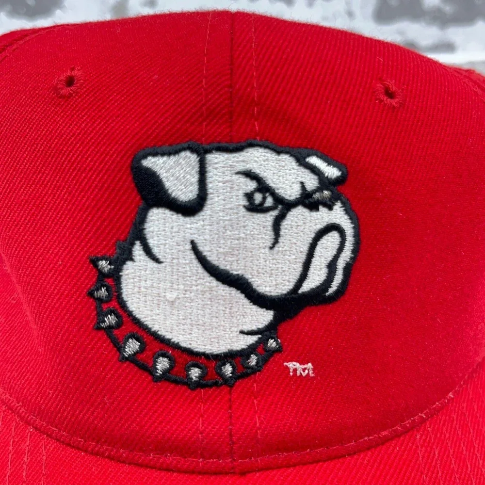 Vintage Georgia Bulldogs Hat Cap Strap Back Starter Wool Dog Logo 90s Adjustable